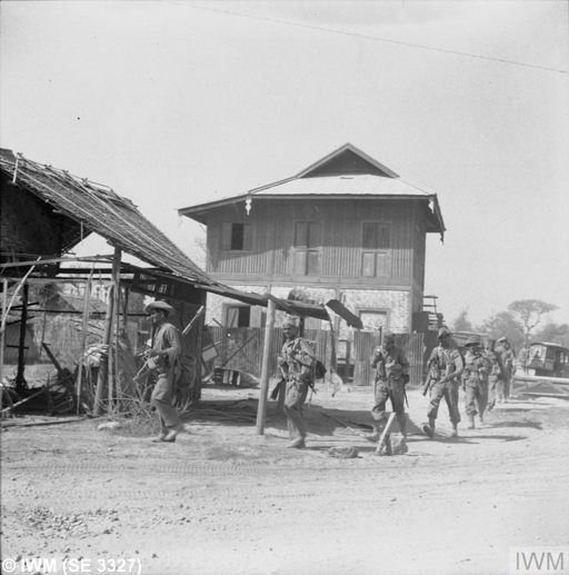 Men of the 1st Battalion, 15th Punjab Regiment in Mandalay 1945